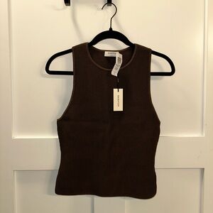 Aritzia Babaton Brown Tank Top